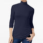 Maison Jules Women's Turtleneck Top Navy Size XX-Large