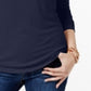Maison Jules Women's Turtleneck Top Navy Size XX-Large