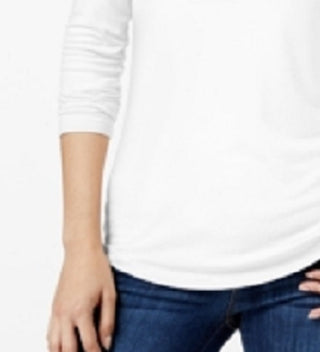 Club Room Women's Fleece Solid 1/4 Zip Pullover Ivory  White Size X-Large