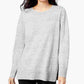 Maison Jules Women's Cotton Crew Neck Sweater Grey Size X-Small