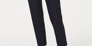 Charter Club Women's Plaid Ankle Length Pants Blue Size 10 Petite