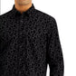 INC International Concepts Men's Flocked Floral Shirt Black Size XX-Large
