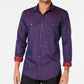 INC International Concepts Men's Pax Shirt  Purple Size XX-Large