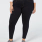 INC International Concepts Women's Plus Tummy Control Beyond Stretch Skinny Jeans Black Size 14W