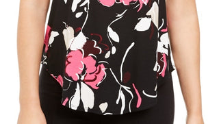 Alfani Women's Printed T Shirt Red Size XX-Large