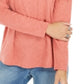 Style & Co Women's Long-Sleeve Crewneck Top Orange Size Small