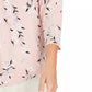 Charter Club Women's Printed V-Neck Top Pink Size X-Small