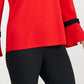 Charter Club Women's Tie Sleeve Pullover Blouse Red Size Small