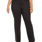 Alfani Women's Plus Size Mid-Rise Pants Dark Gray Size 22W
