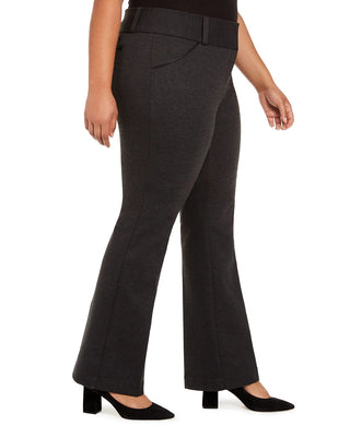 Alfani Women's Plus Size Mid-Rise Pants Dark Gray Size 22W