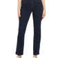 Style & Co Women's Tummy-Control Straight-Leg Jeans Dark Blue Size 18