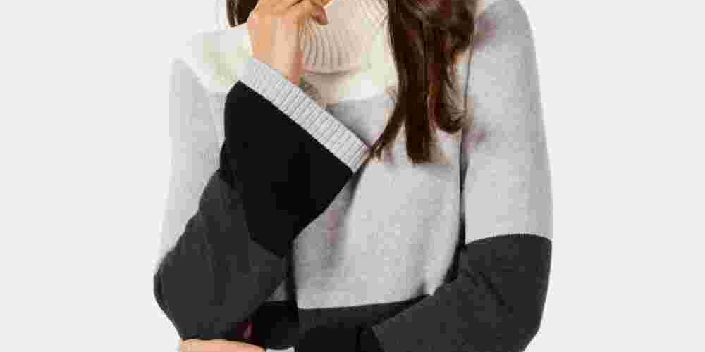 Charter Club Women's Flare-Sleeve Sweater  Black Size Large