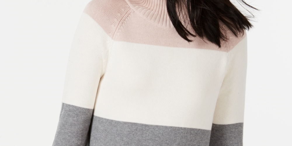 Charter Club Women's Flare Sleeve Sweater Gray Size X-Small