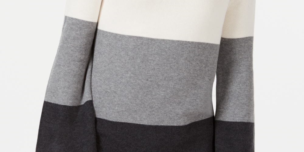 Charter Club Women's Flare Sleeve Sweater Gray Size X-Small