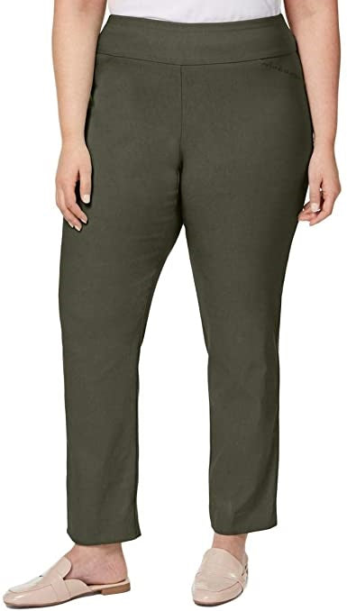Charter Club Women's Trouser Pants Dark Green Size 16