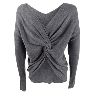 Bar III Women's Wear 2 Ways Twist Sweater Grey Size Small