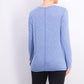 Ideology Women's Knot-Front Top Dark Blue Size Extra Small