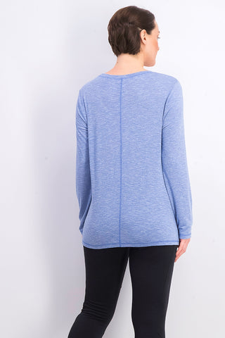 Ideology Women's Knot-Front Top Dark Blue Size Extra Small