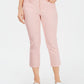 Charter Club Women's Tummy Control Bristol Capri Jeans Pink Size 6