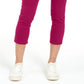 Charter Club Women's Tummy Control Bristol Capri Jeans Pink Size 8