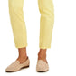 Charter Club Women's Tummy Control Bristol Capri Jeans Yellow Size 18