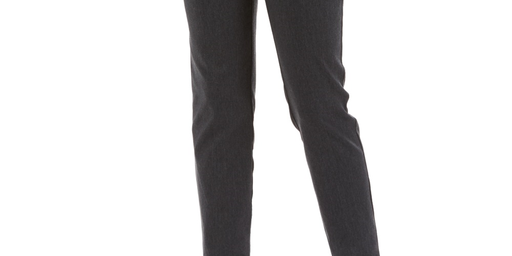 Charter Club Women's Chelsea Tummy Control Ankle Pants Gray Size 4 Petite