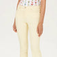 Charter Club Women's Lexington Straight Leg Jeans Yellow Size 8