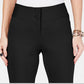 Alfani Women's Snap Waist Trousers Black Size 10 Petite