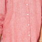 Charter Club Women's Linen Utility Shirt Red Size X-Large