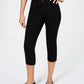 Charter Club Women's Tummy-Control Bristol Capri Jeans Black Size 8 Petite
