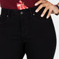 Charter Club Women's Tummy-Control Bristol Capri Jeans Black Size 8 Petite