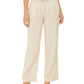 Charter Club Women's Linen Drawstring-Waist Pants  Brown Size Large