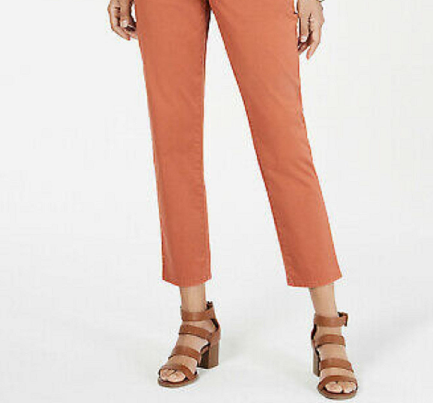 Style & Co Women's Chino Pants Dark Orange Size 14