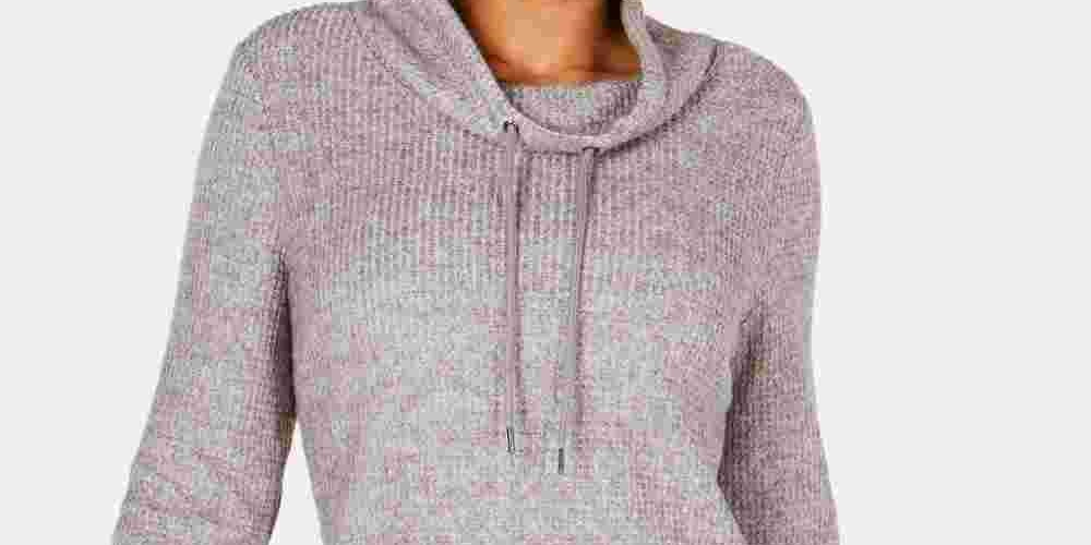 INC International Concepts Women's New Bright White Women's Stretch Cutout Knit Top Gray Size X-Large