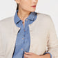 Charter Club Women's Long-Sleeve Button-Front Cardigan Beige Size X-Large