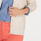 Charter Club Women's Long-Sleeve Button-Front Cardigan Beige Size X-Large