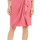 Charter Club Women's Hardware Faux Wrap Dress Pink Size Large