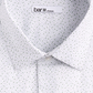 Bar III Men's Polka Dot Collared Semi Fitted Fit Stretch Dress Shirt White Size 14.5X32-33