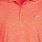 Attack Life Men's Regular Fit Performance Stretch Feeder Stripe Polo Orange Size Small