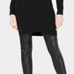 Bar III Women's Black Hooded Long Sleeve Crew Neck Tunic Sweater Black Size Small