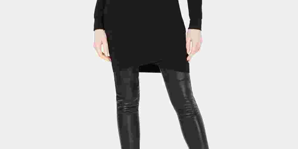 Bar III Women's Black Hooded Long Sleeve Crew Neck Tunic Sweater Black Size Small