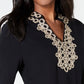 Charter Club Women's 3/4 Sleeve Textured Tunic White Size Petite Small