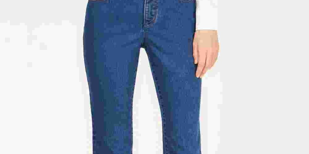 Charter Club Women's Tummy Control Ankle Length Jeans Blue Size 8