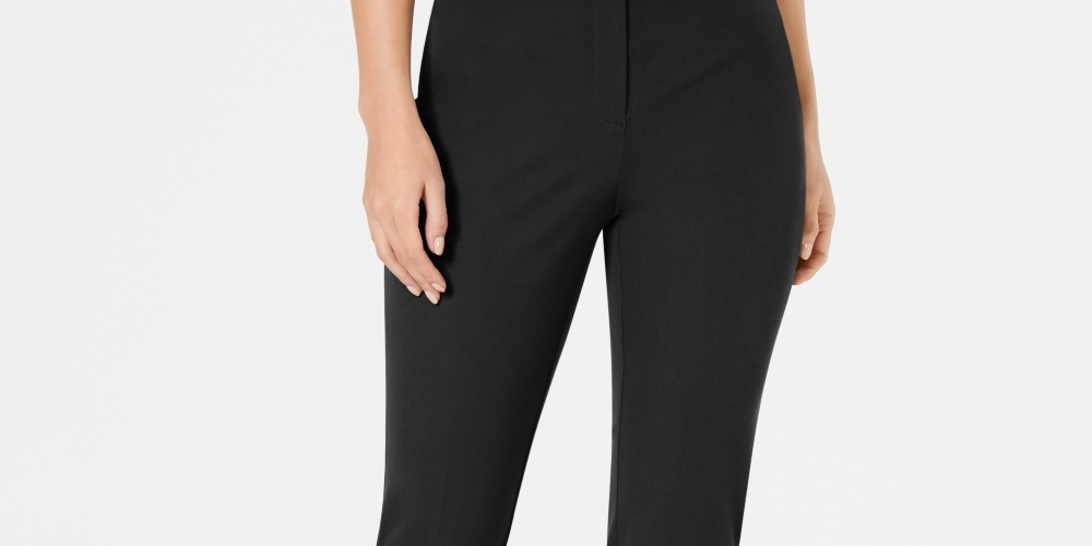 Alfani Women's Comfort Waist Skinny Pants Black Size 6 Petite