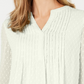 Charter Club Women's Double Ruffle Textured Pintuck Top White Size XX-Large