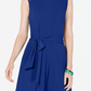 Charter Club Women's Tie Waist Midi Dress Blue Size Small