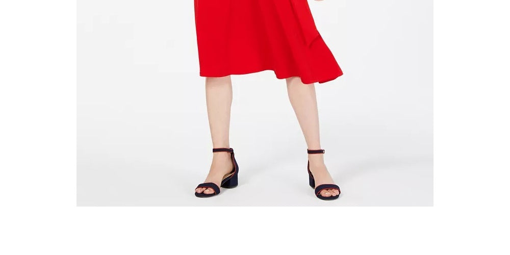 Charter Club Women's Tie Waist Midi Dress Red Size XX-Large