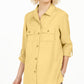 Charter Club Women's Utility Shirt Med Yellow Size Extra Large
