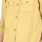 Charter Club Women's Utility Shirt Med Yellow Size Extra Large