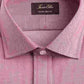 Tasso Elba Men's Herringbone Collared Classic Fit Non Iron Dress Shirt Red Size 16X32-33